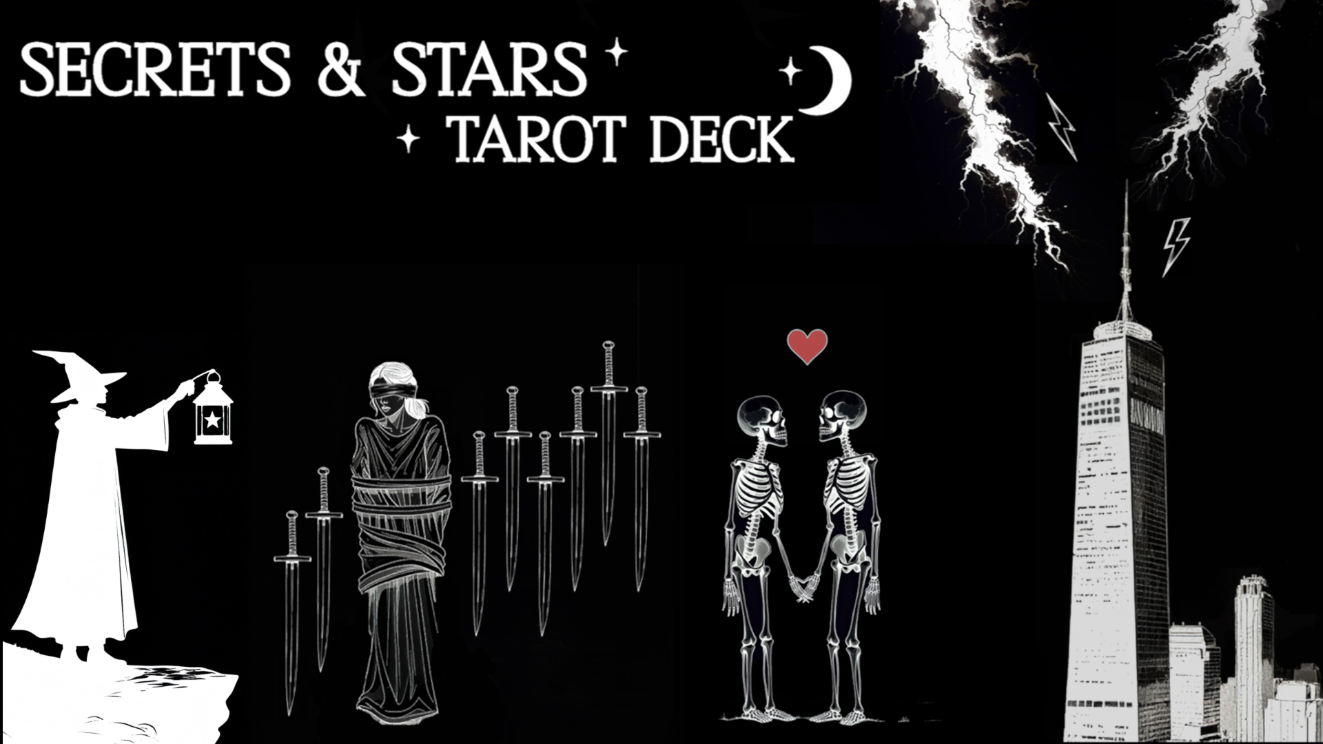 Secrets and Stars tarot deck banner